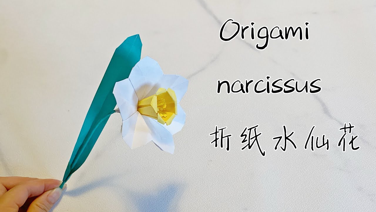 120. Origami Narcissus/Detailed Tutorial折纸水仙花的详细教程