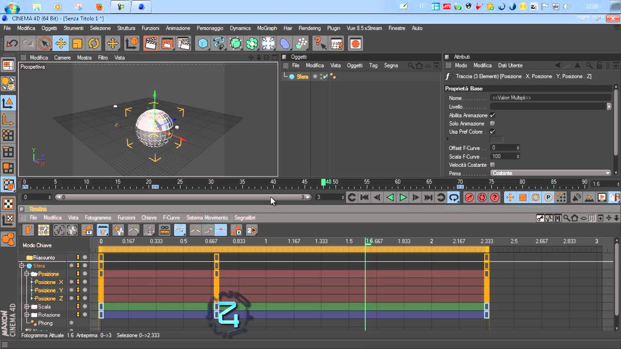 Cinema4D animazione base