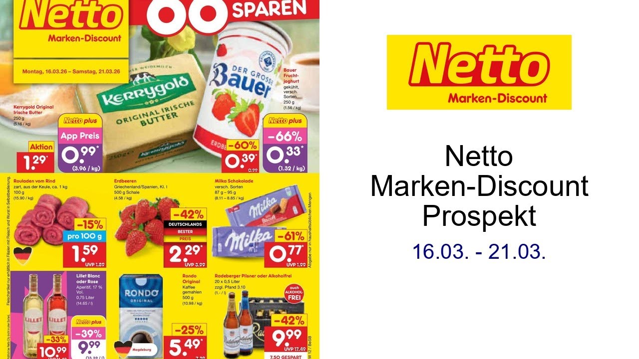 Netto Marken-Discount Prospekt   16.03. - 21.03.