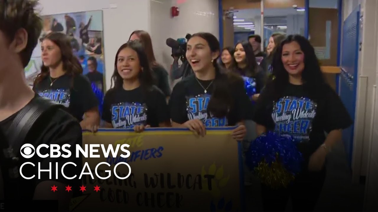 Wheeling High School varsity cheerleaders heading to state competition