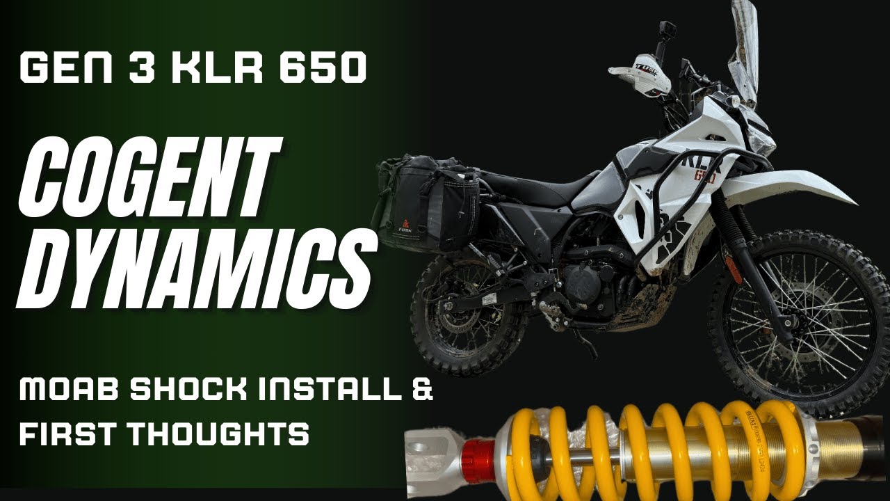 Cogent Dynamics MOAB Shock Install GEN 3 KLR 650 | Suspension Upgrade!
