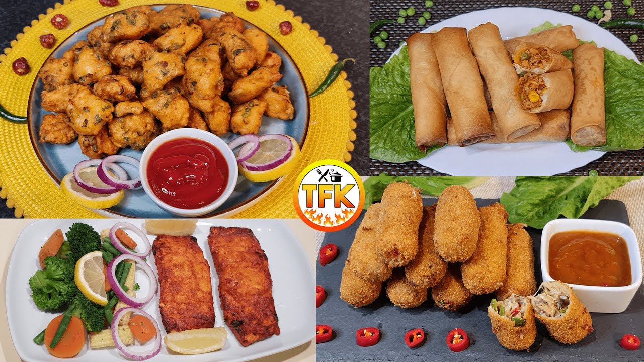 4 Easy Snacks to Make at Home | Iftar Recipes | Easy After School Snacks | Snacks Easy Recipes