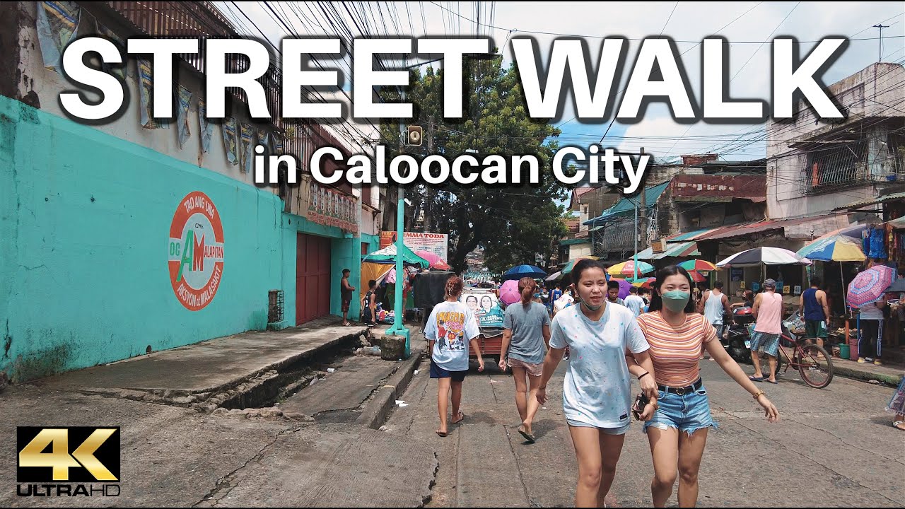 Busy Street Walking in Malolos Ave Caloocan City Philippines [4K]