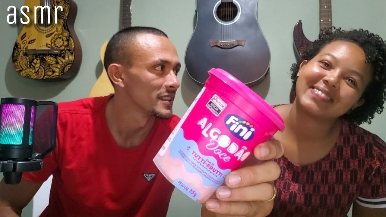 casal asmr - Comendo ALGODÃO DOCE da FINI