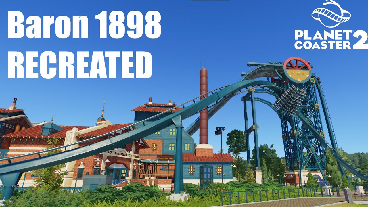 Updated Baron 1898 Recreation in Planet Coaster 2!