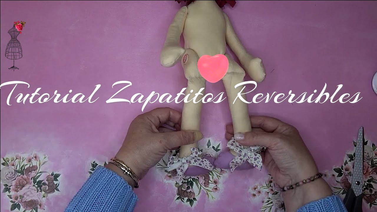 Tutorial Zapatitos Reversibles con Lazos para Muñecas #eltallerdeamparo #diy #dolls #country