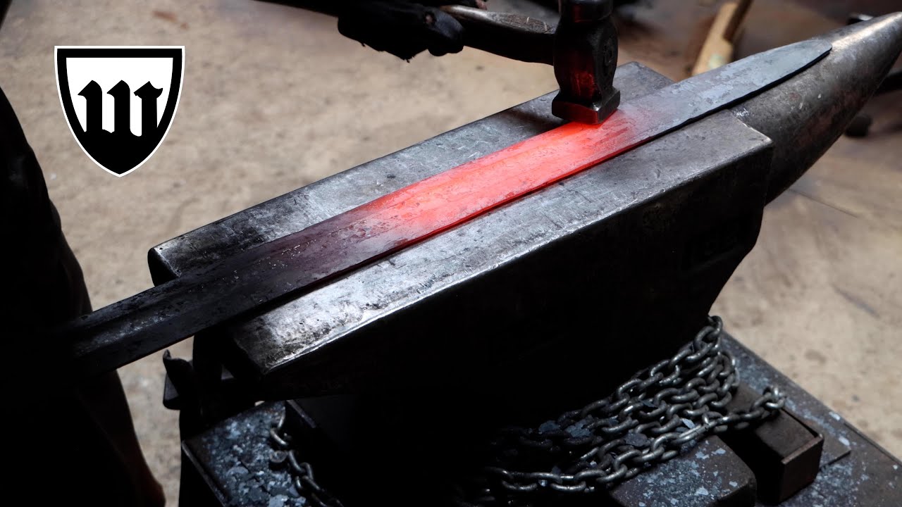 Forging a Viking sword, part 1, forging the blade.