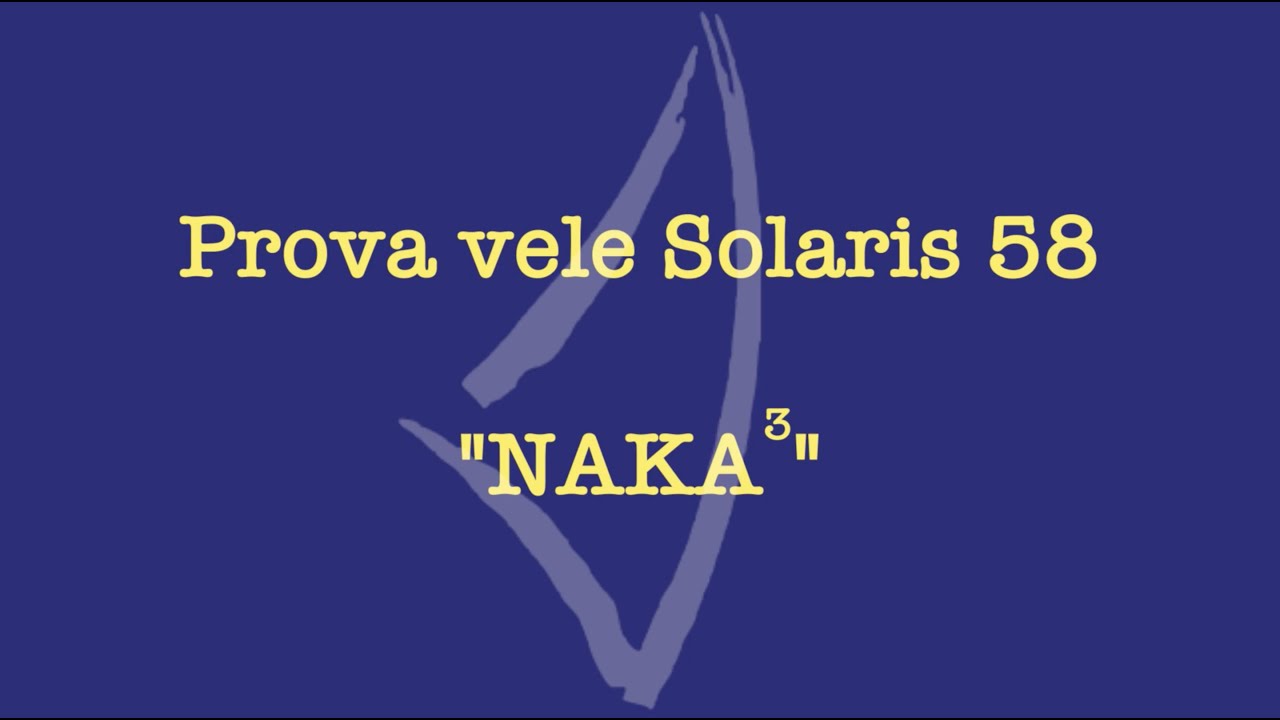 Prova vele solaris 58