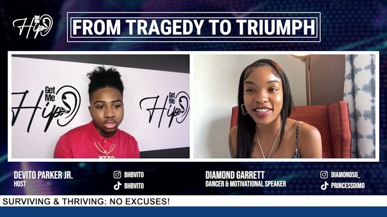 Get Me Hip Youth Talk Show |  Diamond Garrett | Shot 9 Times | No Excuses