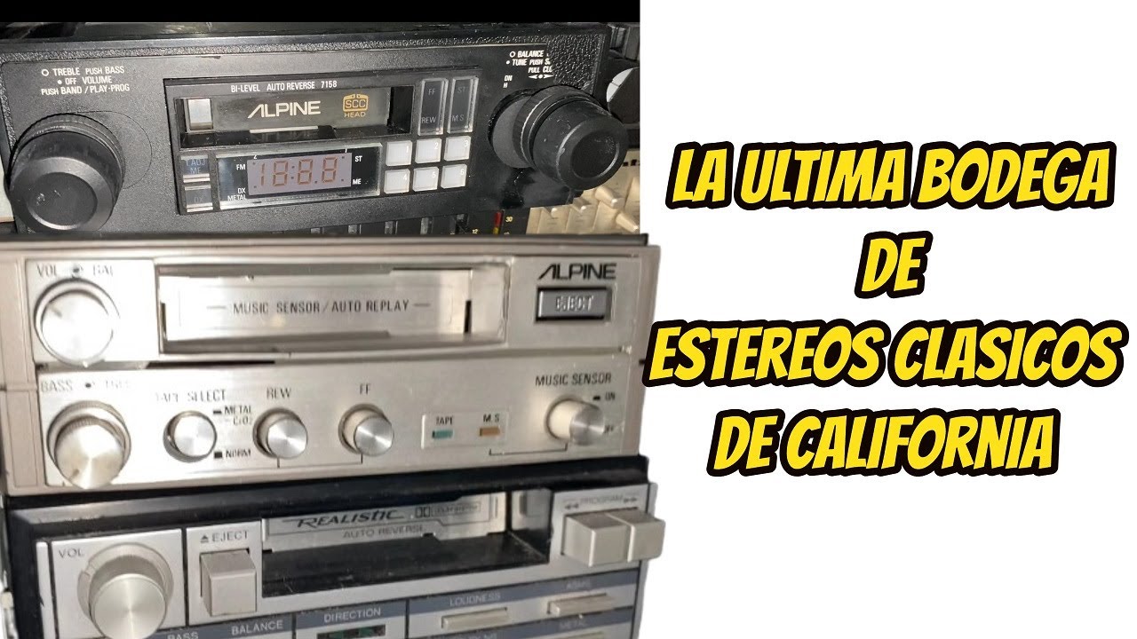 Bodega de Car audio Antiguo Alpine , jvc , pioneer , jensen, kenwood  california