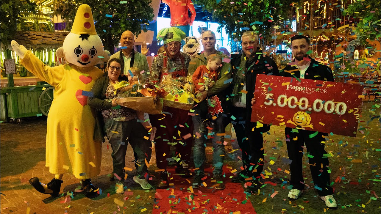 5 miljoenste bezoeker voor Plopsa Indoor Hasselt