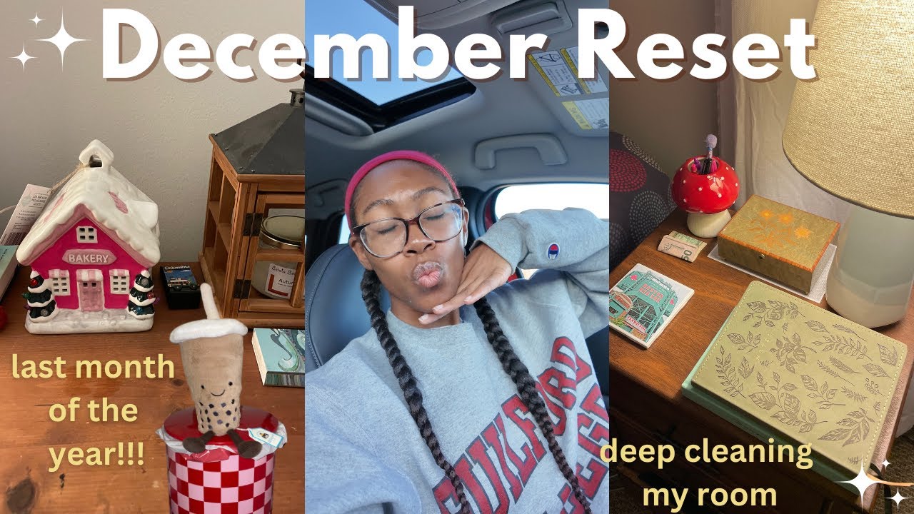 December Reset 🫧🧖🏾&zwj;♀️🧺 | deep clean, night in my life, skincare