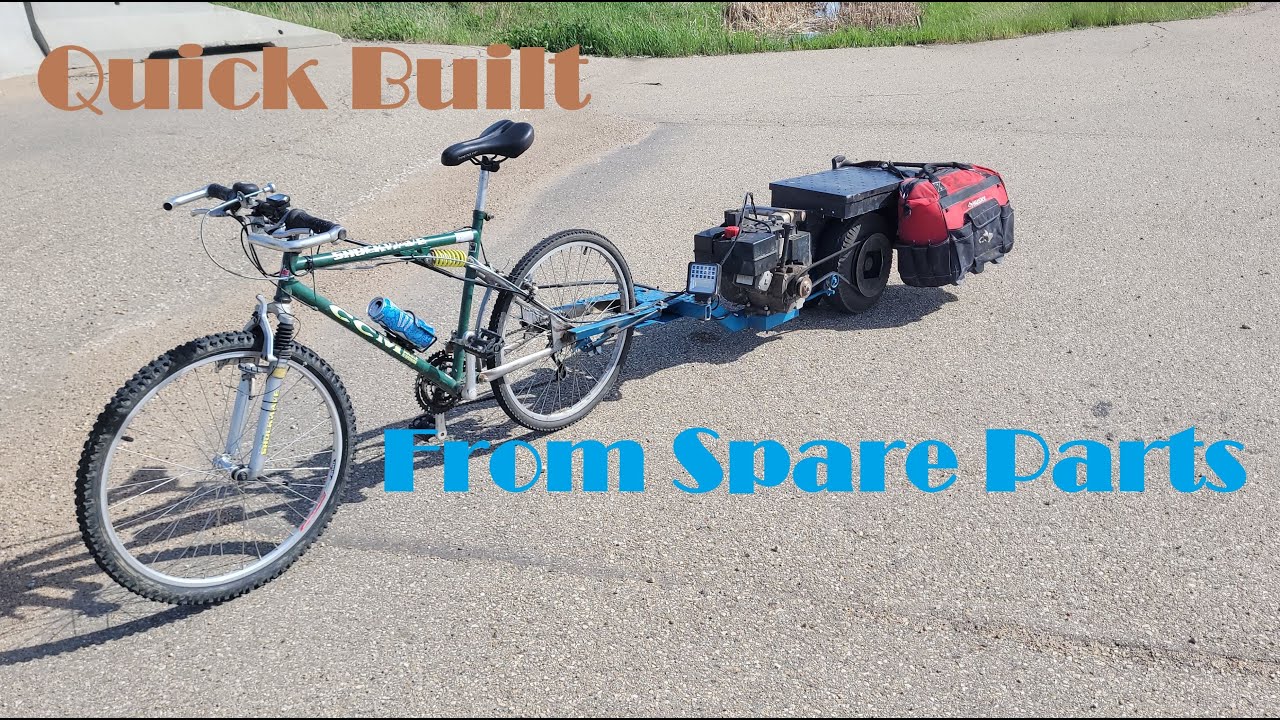 Engine Powered Bike Push Trailer