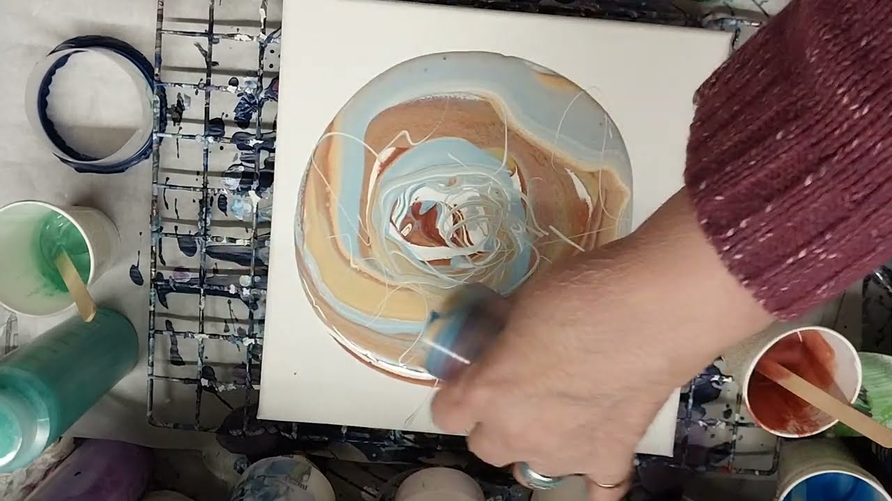 June 5, 2025 💥TWO-FER!💥 Showing How I Mix Mica Powders & A Marble Roll On A 10x10 Using The Micas