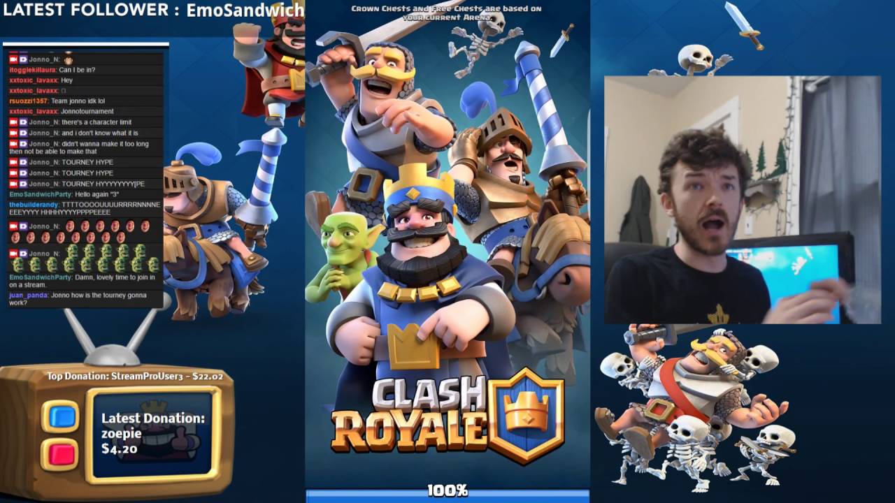 Clash Royale Tournament! Live w/ @JonnoPlaysCoC