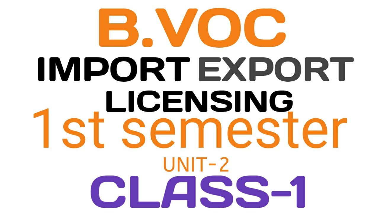 CLASS 1|| B. VOC IEL || 1 SEM