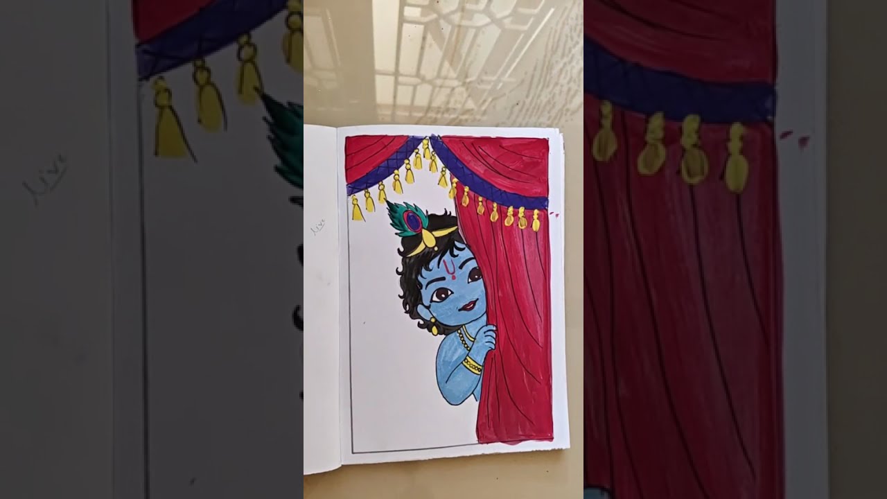 let's paint Little Krishna together 🤗