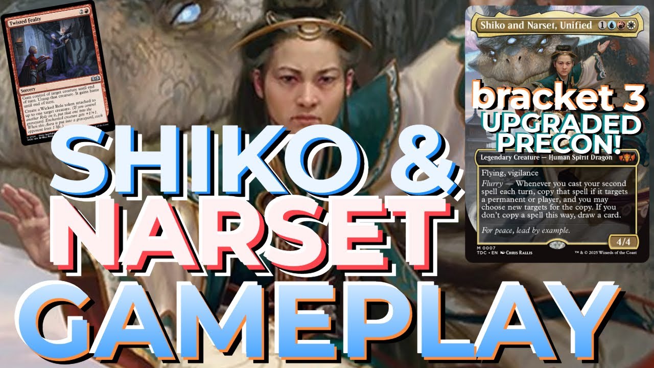 Shiko & Narset Unified EDH Gameplay v Rafiq, Six, Liberty Prime Precon Commander MTG Deck Tech Guide