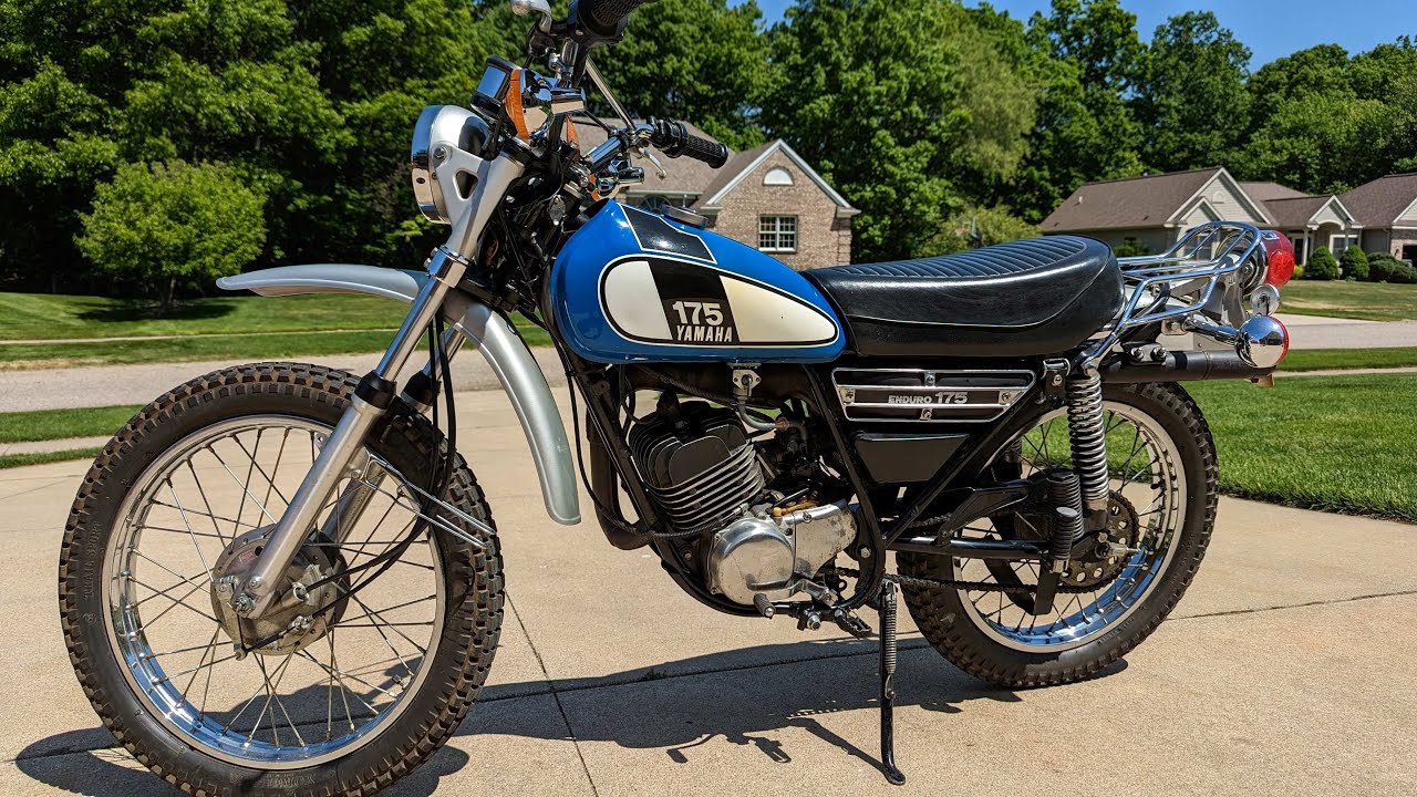 Mikes 1975 Yamaha DT175  1,100 miles ORIGINAL miles  demo ride  UNRESTORED Very nice condition