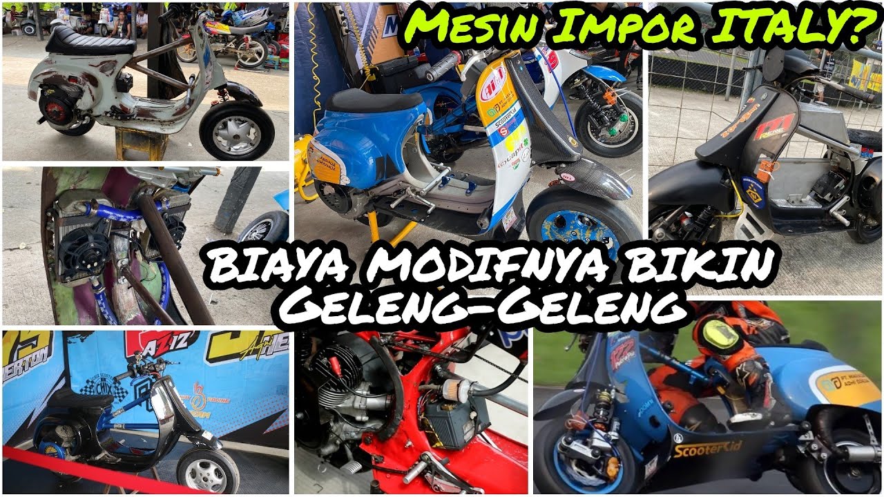 BIAYA MODIF RATUSAN JUTA⁉️ Kepoin Vespa-Vespa Balap Spek FFA Small Frame