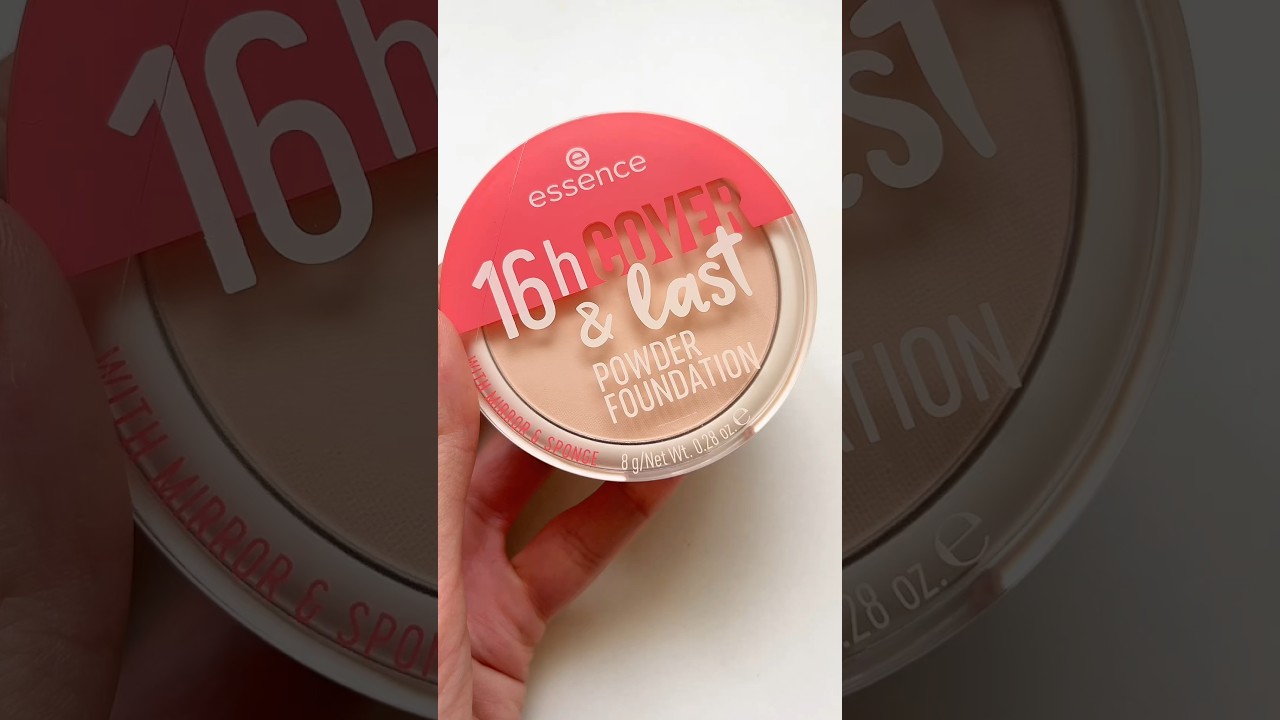 essence powder foundation swatch🫶🏻 #makeup #essence #powderfoundation
