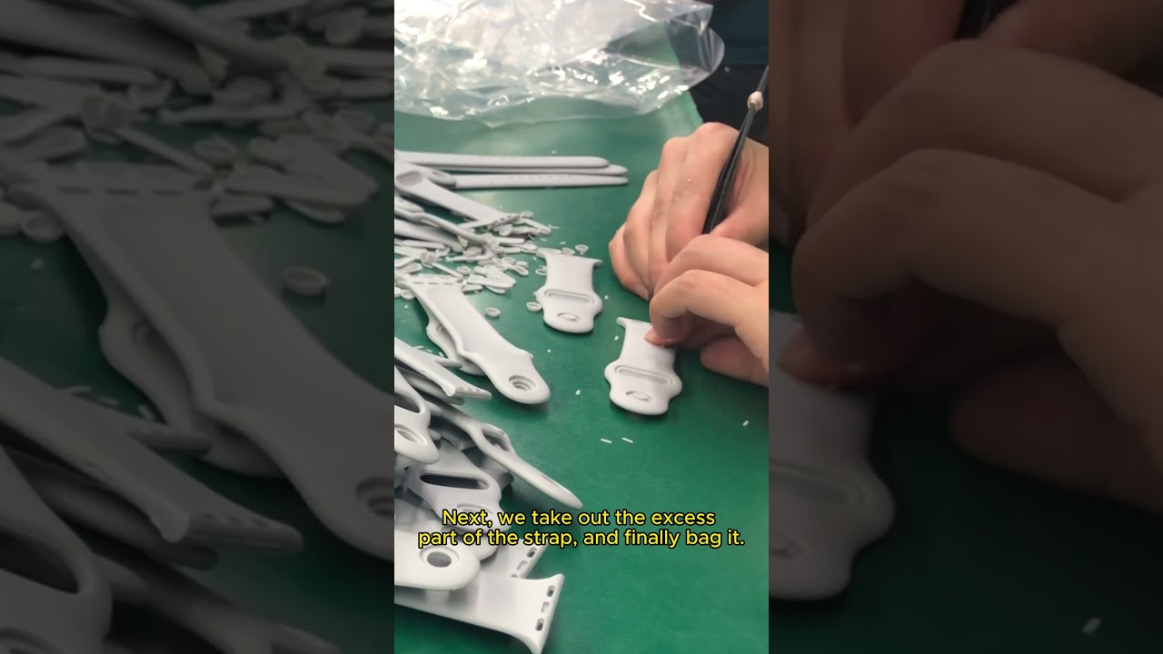 How are the silicone watch strap produced? #applewatchband #watchband #factory #business