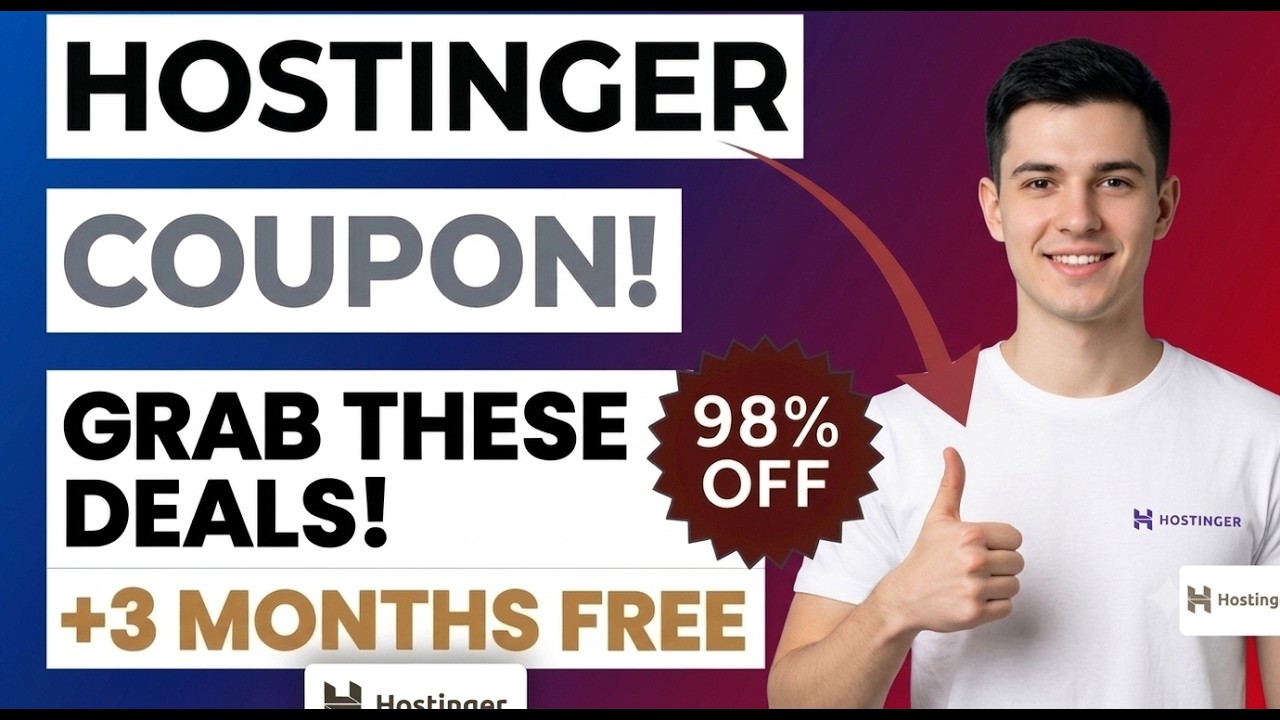 Hostinger Coupon Code 2026 | Get the best Hostinger 98% OFF Code | Limited Time Only