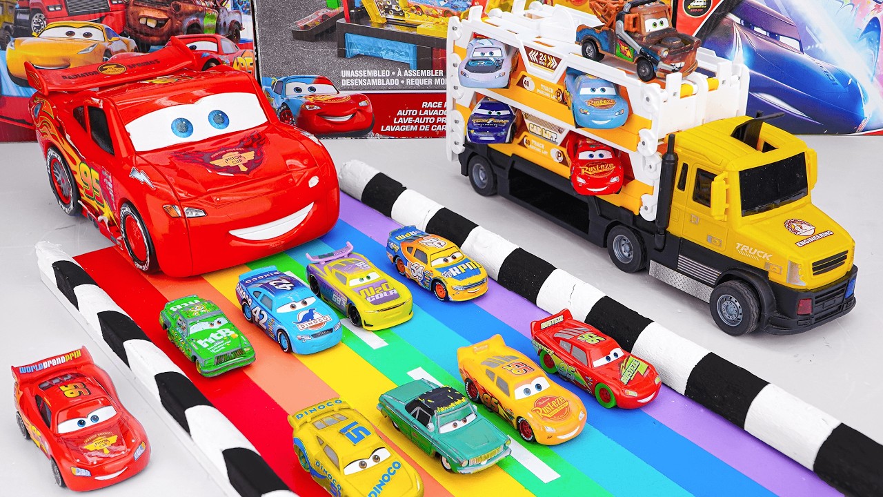 Disney Pixar Cars Unboxing Review | Lightning McQueen, Chick Hicks, Mack, Doc Hudson, Cruz Ramirez