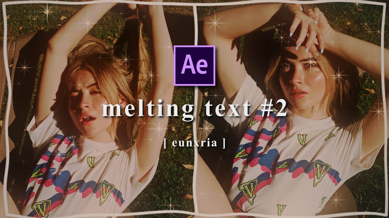 melting text #2 | tutorial | after effects