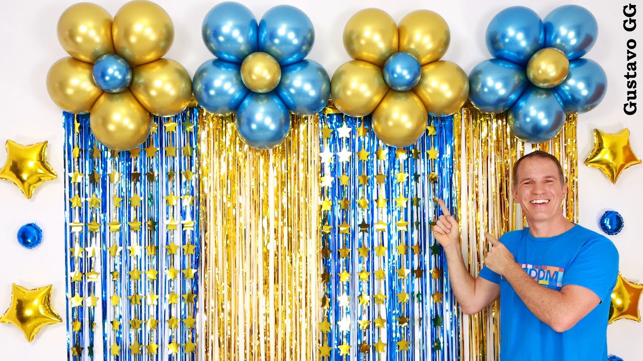 DECORACIONES PARA CUMPLEAÑOS ✨(adornos con globos 😊👍) decoración con globos para cumpleaños