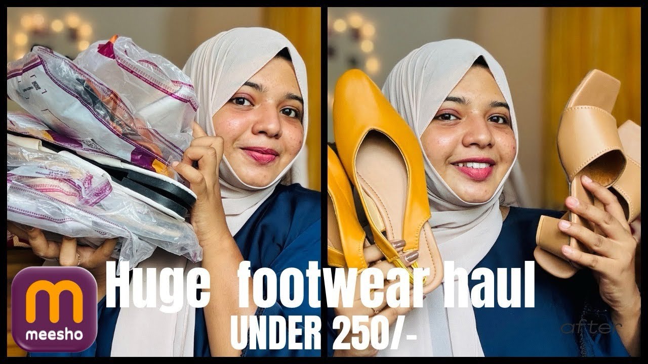Meesho footwear haul😱|under 250/-|heels,flats,shoes|Malayalam meesho haul