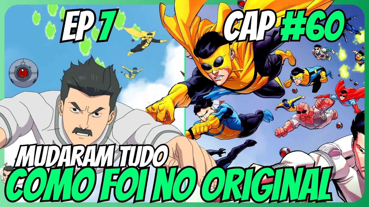 O QUE MUDARAM NA GUERRA INVENCÍVEL! COMPARANDO O EP 7X3 COM A HQ