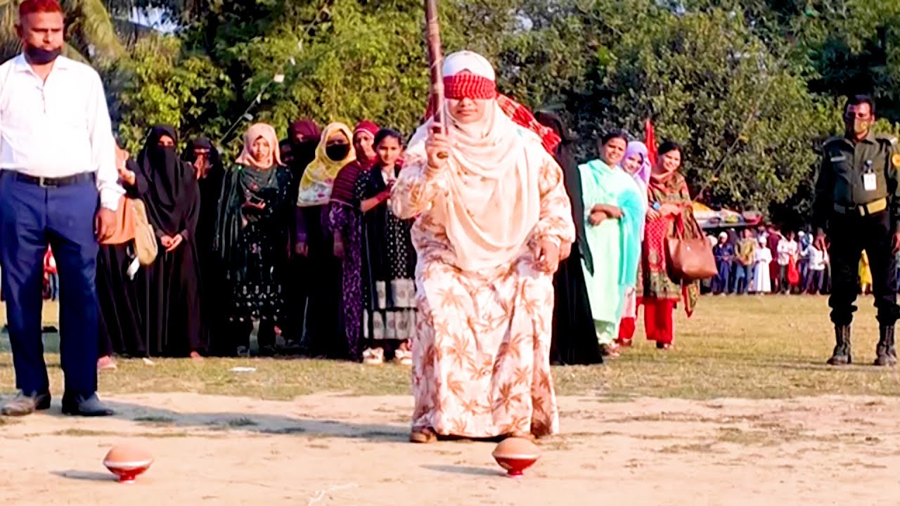 Village Blindfold Challenge | Traditional Bangladeshi Rural Sports/Blindfold Competition 2026