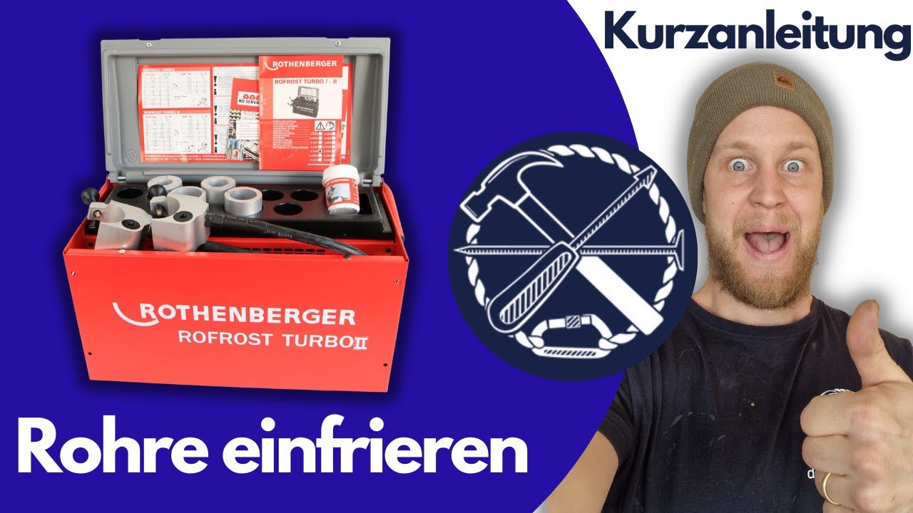 Heizkörper unter Druck demontieren | Rohre einfrieren | Rothenberger ROFROST TURBO R290
