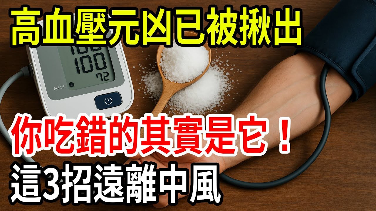 醫師揭真相！高血壓根本不是「鹽」害的！你吃錯的其實是它！