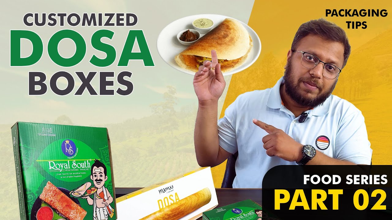 DOSA PACKAGING TUTORIAL SOUTH INDIAN FOOD PACKAGING SOLUTION #ideas #tips #branding FOOD SERIES PT.2
