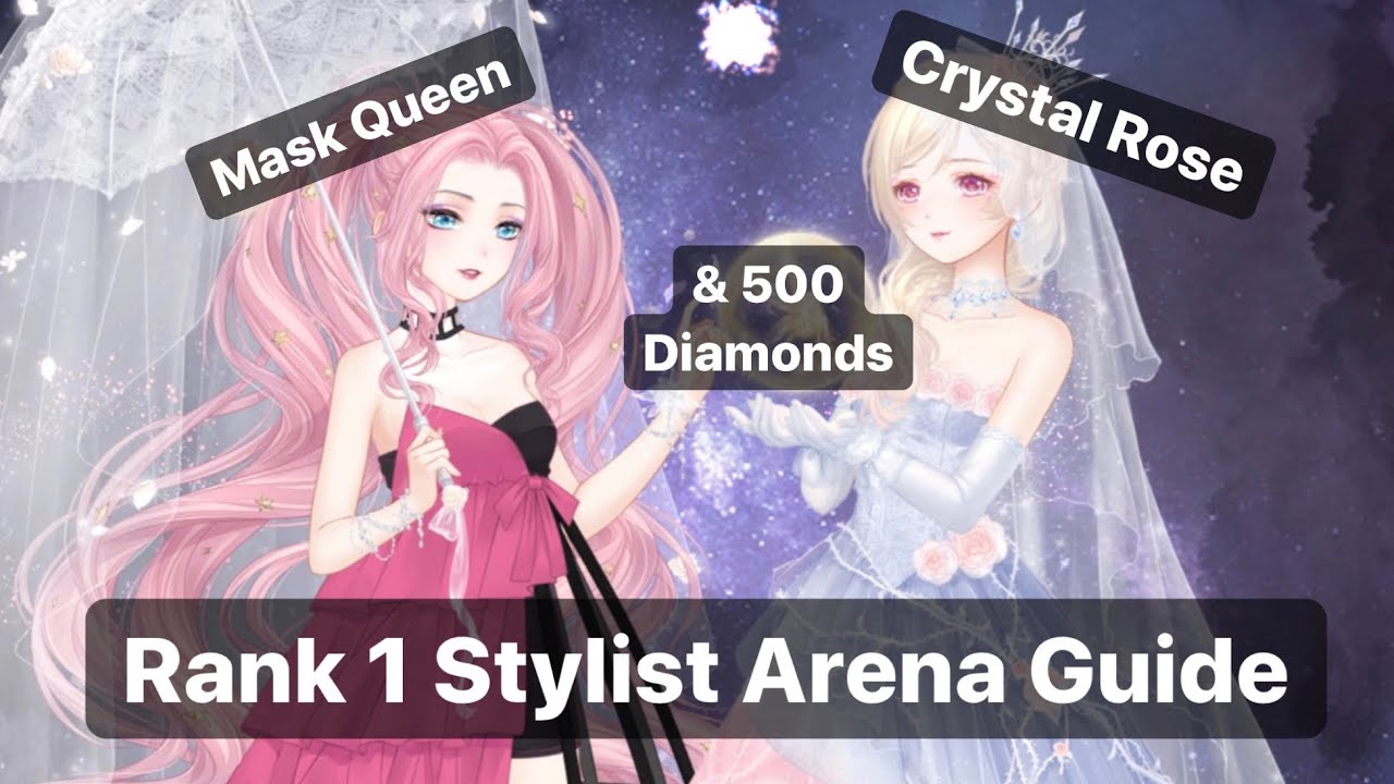 Обучающее видео Love Nikki Stylist Arena: как получить Crystal Rose, Mask Queen и 500 Diamonds: р...