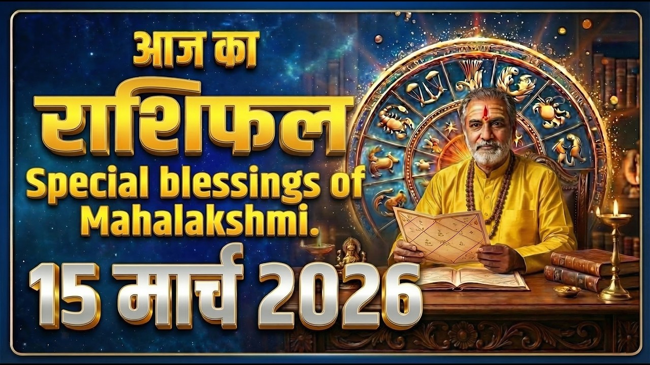 Aaj Ka Rashifal 15 March 2026 | Mesh se Meen | Daily Horoscope Today