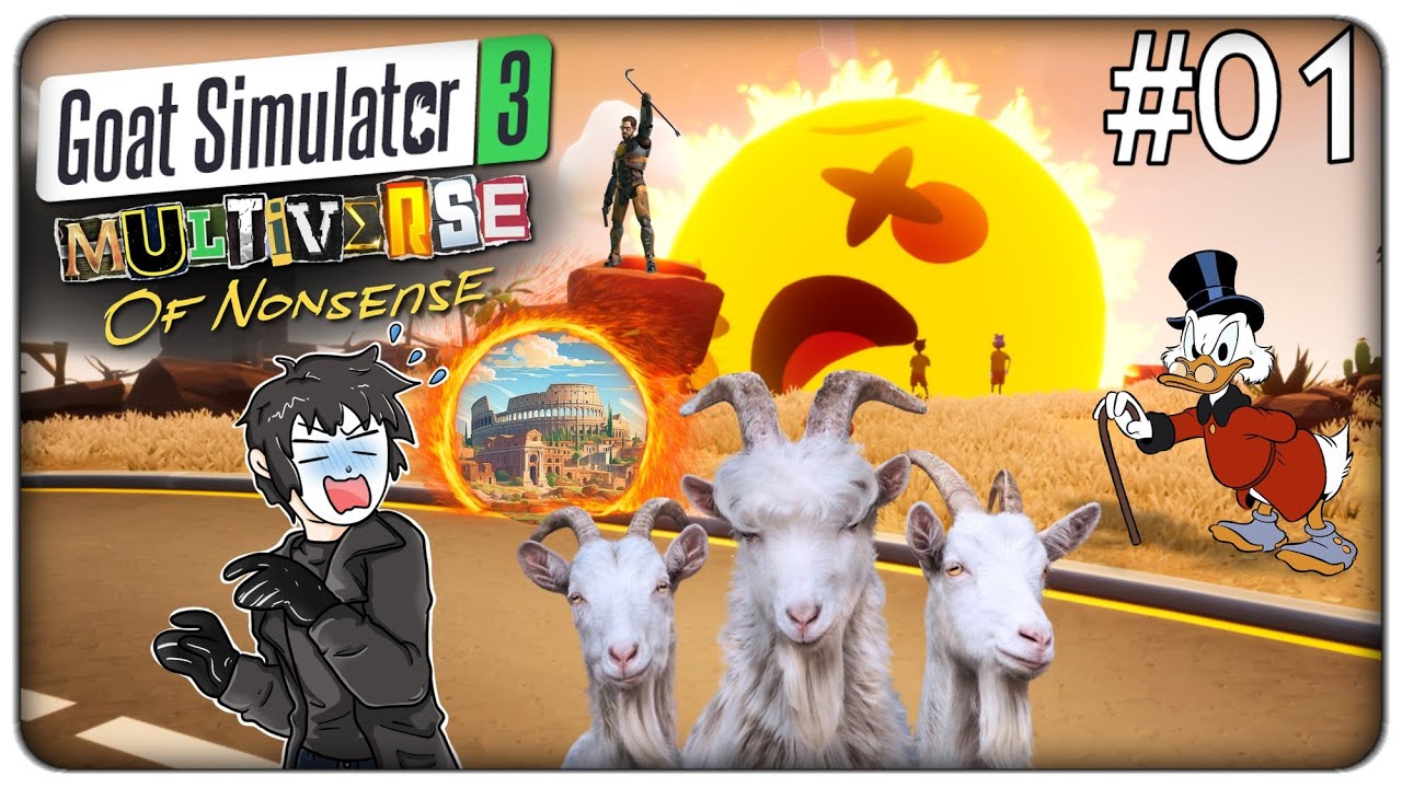 HO UCClSO IL SOLE NEL NUOVO DLC NEL MULTIVERSO DELLE CAPRE | Goat Simulator 3 DLC - ep.01