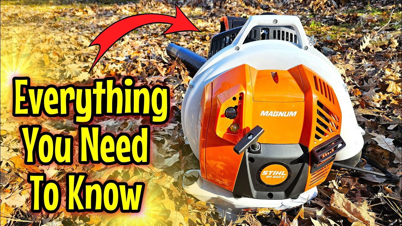Stihl BR 800X Magnum! Why YOU need a GAS Backpack Blower (BEST Power to Weight Ratio)