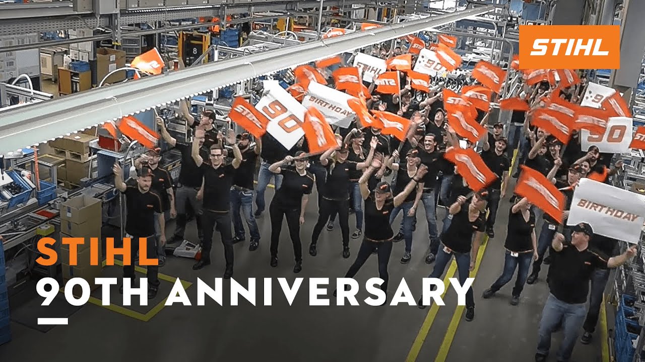 STIHL 90th anniversary: Employees congratulate | STIHL