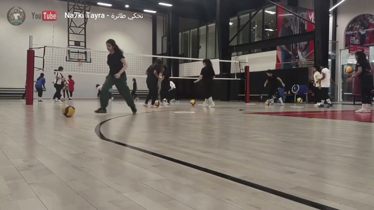 تمارين احماء بالحلق والكرة الطائرة للمبتدئين  - #volleyballplayer #volleyballworld