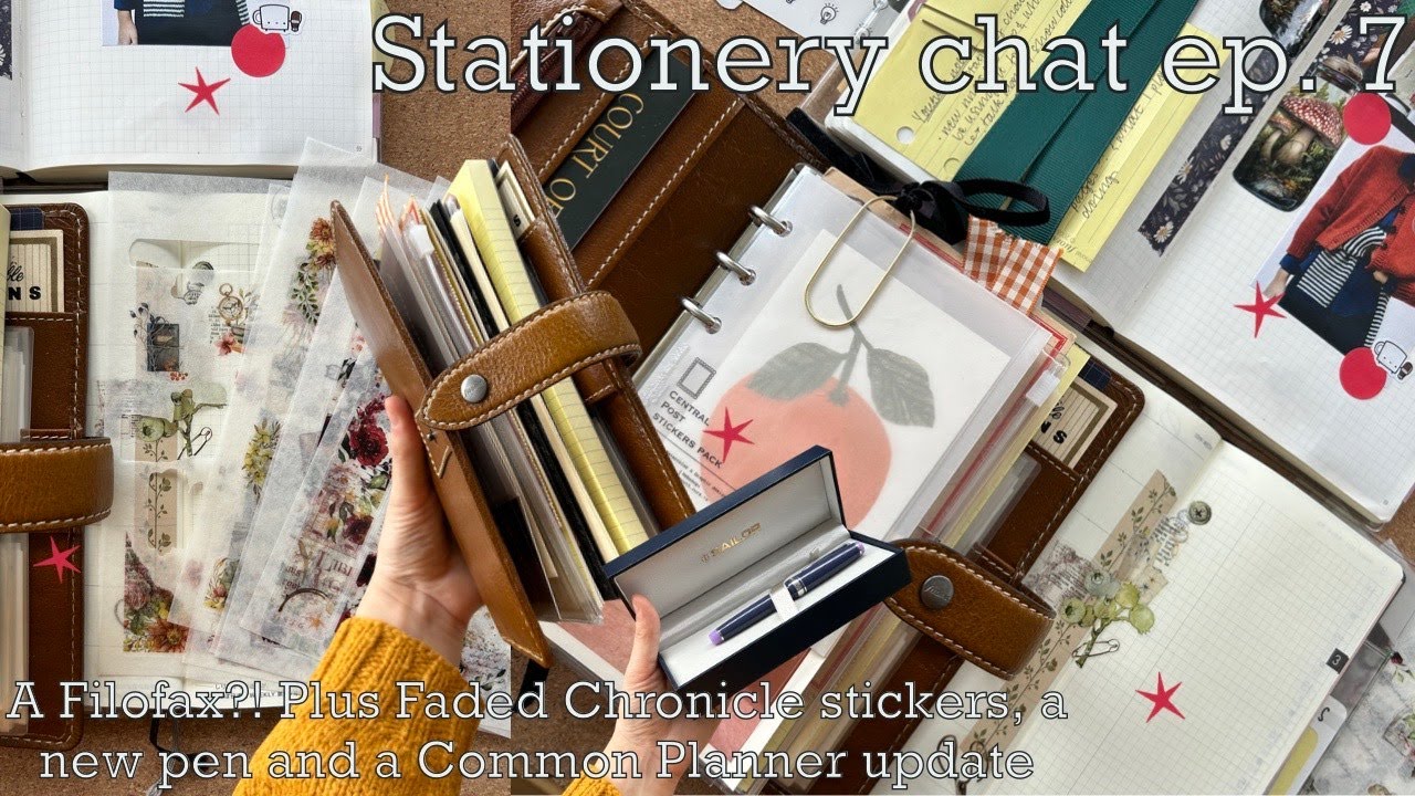 Stationery chat | ep. 7 | Filofax Malden flip, Faded Chronicle stickers, Common Planner chatter