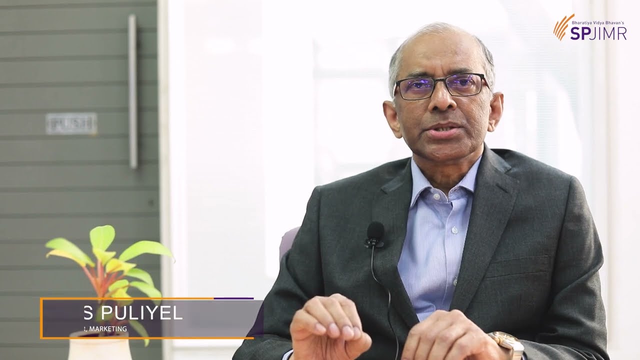 SPJIMR's Professor of Marketing, Thomas Puliyel, speaks about the PGDM marketing specialisation.