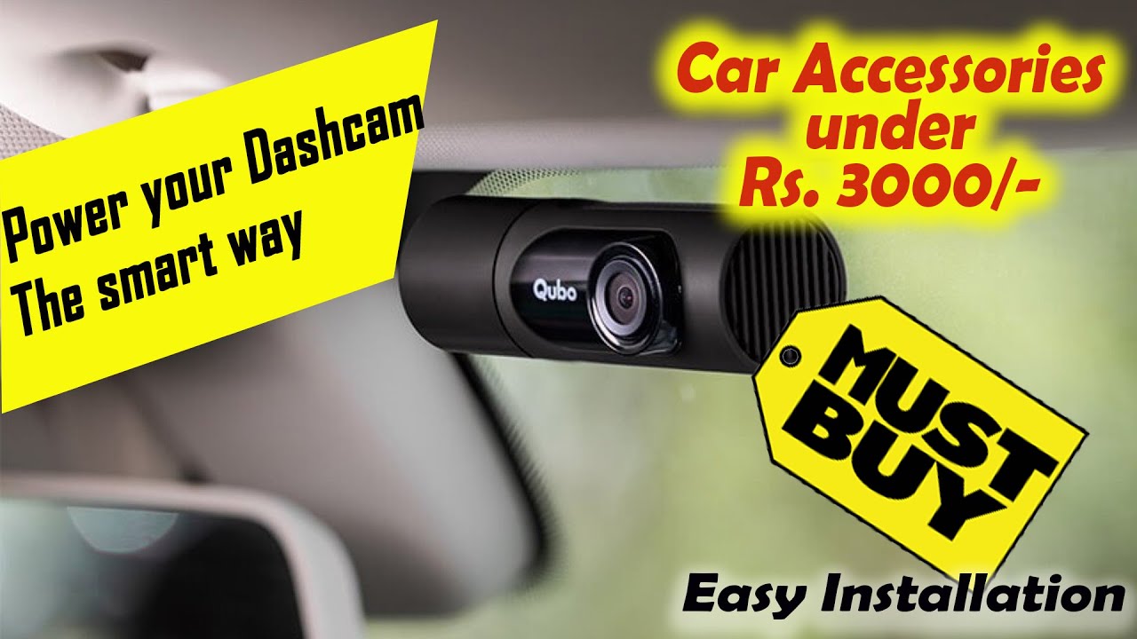 Car Dashcam installation | Qubo Car Dash Camera Pro X | The Best Dashcam to Buy | Car Accessories.