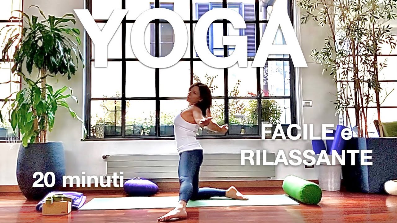 Gentle Vinyasa YOGA, 20 minuti: lezione facile per la postura, gli addominali e i glutei