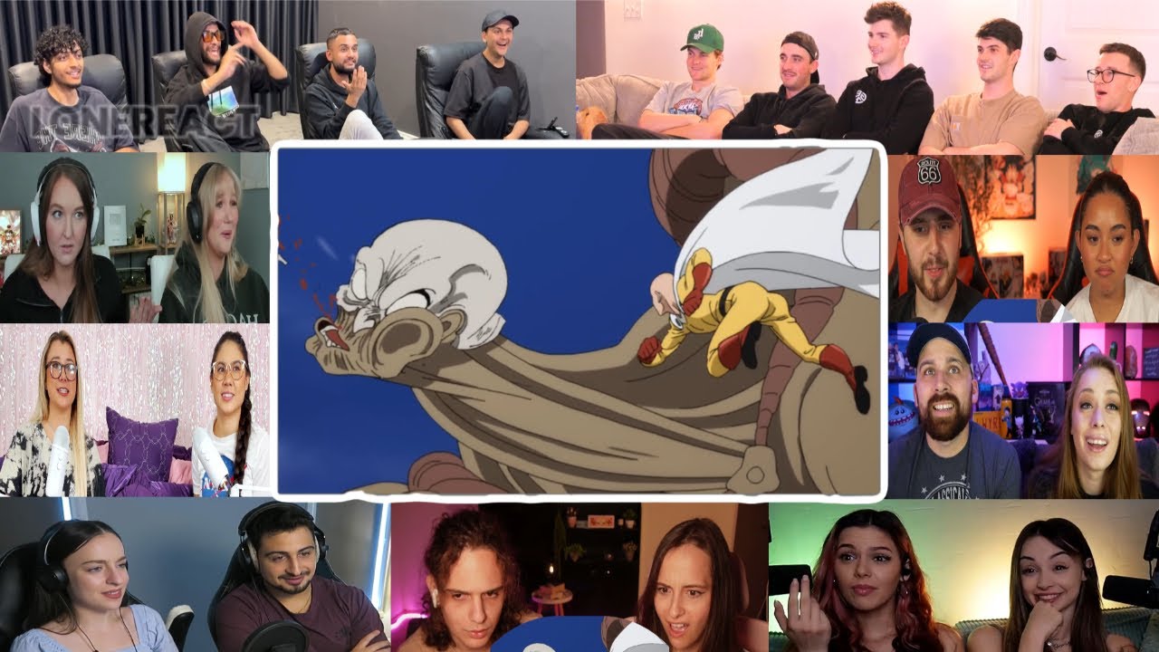 Saitama vs the Giant Brother Scene - One Punch Man S1 Ep1 | Reaction Mashup