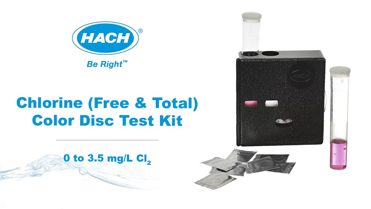 Hach Free Chlorine Color Disc Test Kit