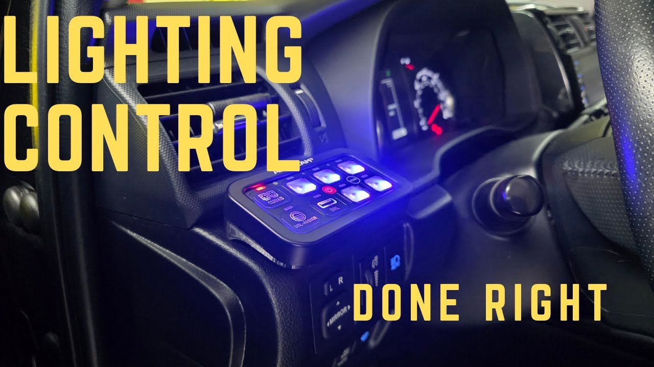 How to install Auxbeam 8-Gang Switch Panel & Off-road Lights