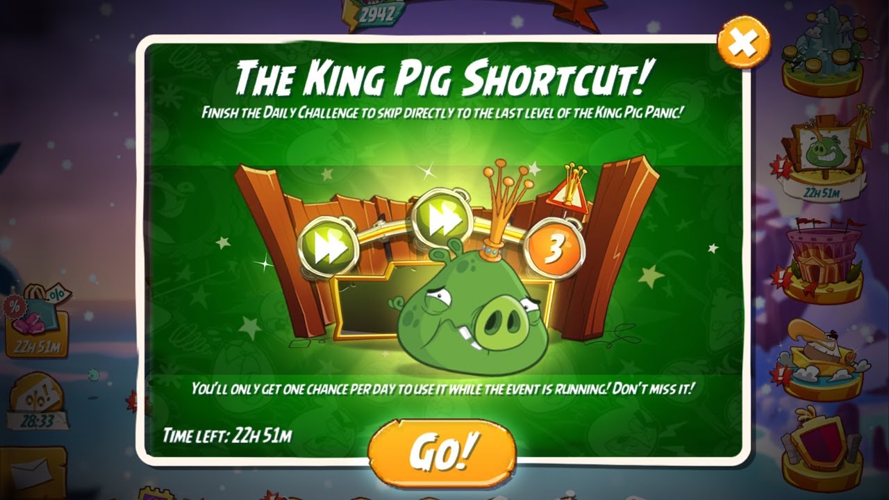 Angry Birds 2 The King Pig Shortcut (24/Jan/2025)